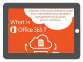 Office 365 on Tablet Tablet running office